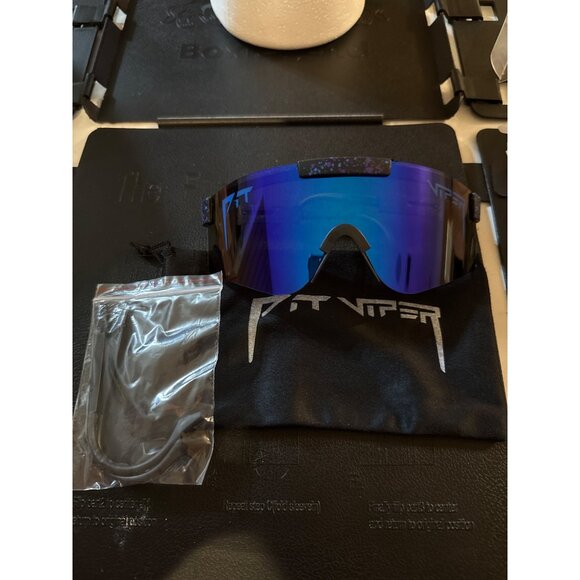 Pit Viper Polarized Sunglasses Blue Lens With Box - Picture 4 of 7